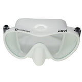 Guardian USVI.CMB.WH USVI Pro Scuba & Snorkeling Frameless Silicone White Dive Mask and Snorkel Set