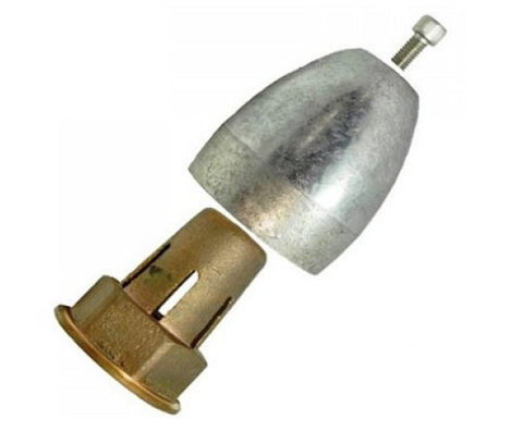Electro Guard 2010-R Size E 1-3/8" Shaft X 2-1/2" OD Bullet Style Propeller Nut Zinc Anode Kit