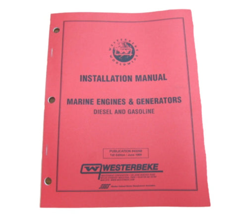 Westerbeke 43268 Genuine OEM Marine Engines and Generators 1st Edition Installation Manual