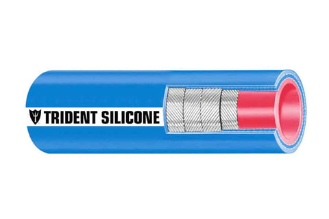 Trident 202V Marine 10" X 36" Ultimate High Heat High Temperature Blue Silicone Exhaust Water Hose 202V10000-36