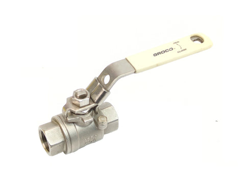 Groco IBV-500-S IBV-S Series Seacock 1/2" NPT 316 Stainless Steel Inline Ball Valve