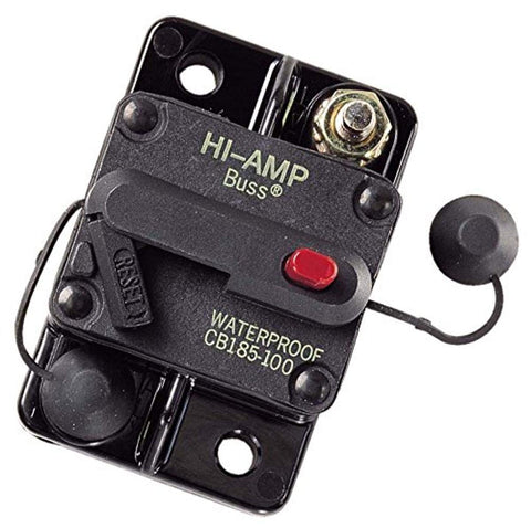 Cooper Bussmann CB185-100 HIGH AMP Surface Mount Type III 100A Waterproof Circuit Breaker Ancor 552662 Blue Sea 7102 7187