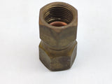 Midland Metal 10-486 10486 Brass 3/4" Female 45° Flare Forged Swivel Union Fitting