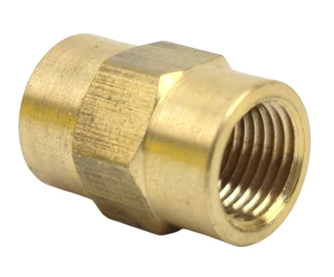 Midland Metal 28-058L 28058L Brass 1/8” NPT Female Light Pattern Coupling Pipe Fitting