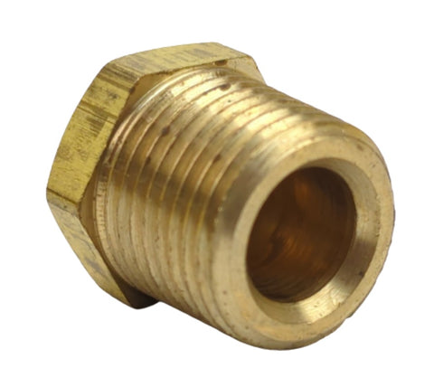 Midland Metal 28-203 28203 Brass 3/8” NPT Cored Hex Head Plug Pipe Fitting