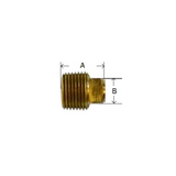 Midland Metal 28-089 28089 Brass 1” NPT Male Square Head Cored Pipe Plug Fitting - Second Wind Sales