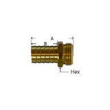 Midland Metal 30-041 30041 Brass 5/8" Hose Barb X 3/4" GHT Male End Only Adapter Fitting