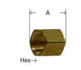 Midland Metal 28-076 28076 Brass 1/4” NPT Female Pipe Cap Fitting - Second Wind Sales