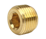Midland Metal 28-094 28094 Brass 1/4" NPT Countersunk Hex Plug Pipe Fitting