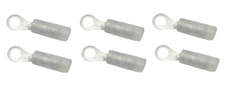 Marine Grade Ring Terminal Electrical Connector 22-18 AWG Wire X #6 Stud Ancor 230201 6-Pack