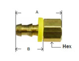 Midland Metal 30-222 30222 Brass 5/16" Hose Barb X 1/4" NPT Female Straight Adapter Fitting