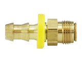 Midland Metal 30-286 30286 Brass 5/8" Push-On Hose Barb X 5/8" Male Inverted Flare Swivel Fitting
