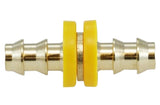 Midland Metal 30-300 30-300 Brass 1/4" Push On Splicer Union Hose Barb Fitting