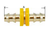 Midland Metal 30-302 30302 Brass 1/2" Push On Splicer Union Hose Barb Fitting