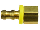 Midland Metal 30-384 30384 Brass 1/4" Push On Hose Barb X 3/8" NPT Female Rigid Adapter Fitting