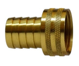 Midland Metal 30-467 30467 Brass 5/8" Hose Barb X 3/4" GHT Female Swivel Only Adapter Fitting