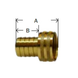 Midland Metal 30-467 30467 Brass 5/8" Hose Barb X 3/4" GHT Female Swivel Only Adapter Fitting