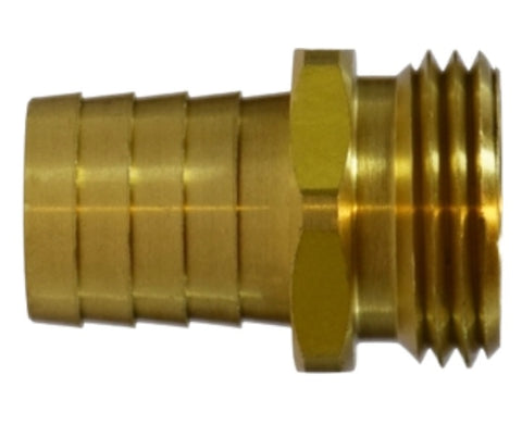 Midland Metal 30-473 30473 Brass 3/4" Hose Barb X 3/4" Male End Only Adapter Fitting
