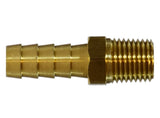 Midland Metal 32-007 32007 Brass 1/4" Hose Barb X 1/2" NPT Male Straight Adapter Fitting - Second Wind Sales