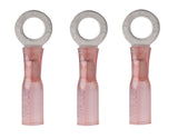 Marine Grade Adhesive Lined Heat Shrink Ring Terminal 22-18 AWG Wire X 3/8" Stud Ancor 310603 3-Pack