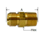 Midland Metal 32-030 32030 Brass 1/4" NPSM X 1/4" NPTF Male Ballseat Adapter Fitting