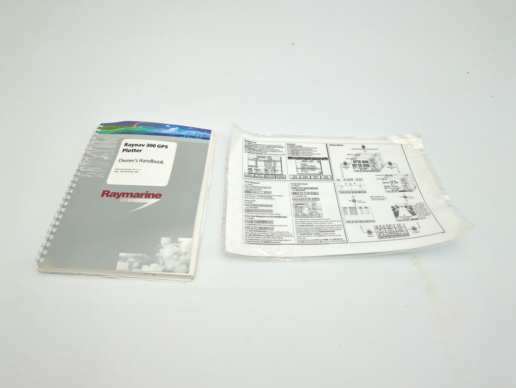 Raymarine Raynav 300 Boat Marine GPS Plotter Owner's Handbook – Second ...