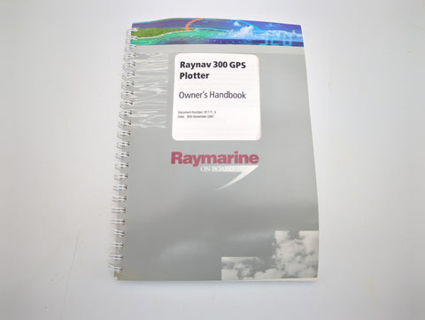 Raymarine Raynav 300 Boat Marine GPS Plotter Owner's Handbook