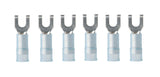Marine Grade Nylon Flanged Spade Electrical Connector 16-14 AWG Wire X #6 Stud Ancor 230311 6-Pack