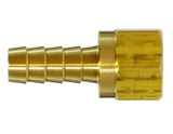 Midland Metal 32-101 32101 Brass 1/4" Hose Barb X 1/4" 45° Flare Female Swivel Adapter Fitting - Second Wind Sales