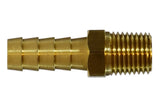 Midland Metal 32-390 32390 Brass 5/16" Hose Barb X 1/2" NPT Male Straight Adapter Fitting