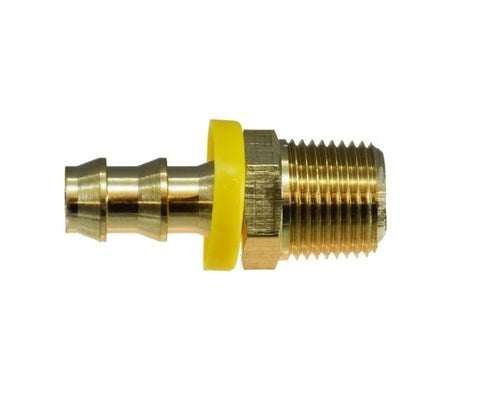 Midland Metal 30-213 30213 Brass 5/16” Push On Hose Barb X 1/4” NTP Male Adapter Fitting
