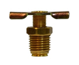 Midland Metal 46-087 46087 Brass 3/8" Male NPT External Seat Drain Petcock Cock Valve