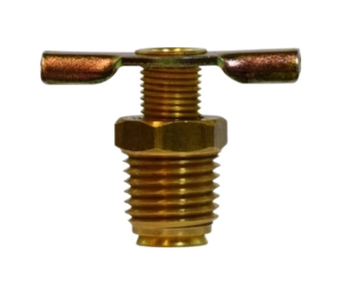Midland Metal 46-087 46087 Brass 3/8" Male NPT External Seat Drain Petcock Cock Valve