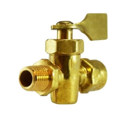 Midland Metal 46-402M 46402M Brass 3/8" X 3/8" NPT Solid Bottom Fuel Valve Fitting