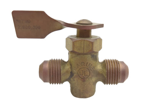 Midland Metal 46-437M 46437M Brass 3/8" X 3/8" NPT Flare Solid Bottom Fuel Valve