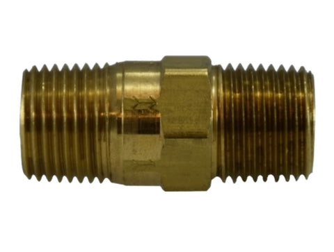 Midland Metal 46-571V 46571V Brass 1/4" Male Pipe X 1/4" Male Pipe Viton Seal Check Valve - Second Wind Sales