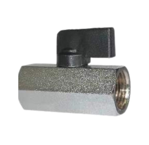 Midland Metal 46-923I 46923I Chrome Plated Brass 3/8" NPT Female Mini Ball Valve