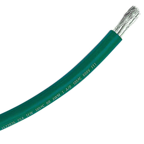 Marine Grade 6 AWG X 5’-10” Stranded Tinned Copper Primary Wire Boat Ground Cable GREEN Almo E67078