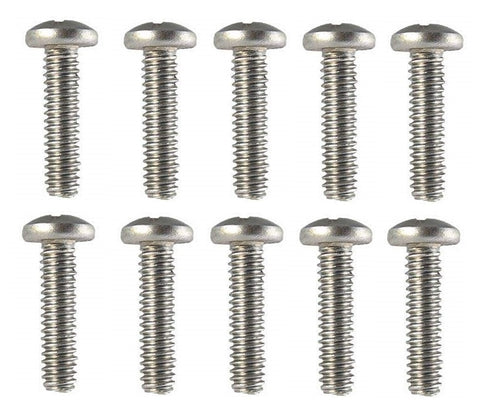 Marine Grade 10-24 X 1/2" Stainless Steel Pan Head Phillips Machine Screw Fasco Fastener MP0808 0808MP 10-Pack