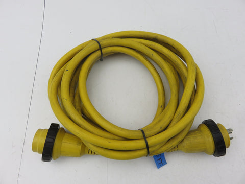 Marinco 25PCM 25PCM2 Boat RV Marine 30 AMP 125 VOLT 25' Yellow Shore Power Cable Cordset