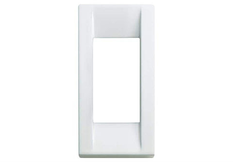 Vimar 16781.01 IDEA Classica 1-Module Gloss White Die-Cast Metal Cover Plate