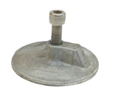 Mercury MerCruiser 76214Q5 Mariner Force Alpha Bravo 3-1/2" Flat Trim Tab THREADED Zinc Anode Martyr 76214-5