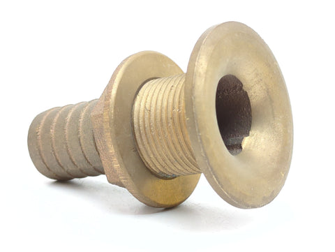 Groco HTH-1000 Vintage Boat Marine Bronze 1" Inverted Flange Thru-Hull Fitting - Second Wind Sales