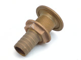 Groco HTH-1000 Vintage Boat Marine Bronze 1" Inverted Flange Thru-Hull Fitting - Second Wind Sales