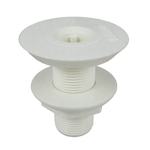 Forespar 906002 CF250 Marelon 3/4” Male Thru-Hull Fully Threaded Flush Head Fitting