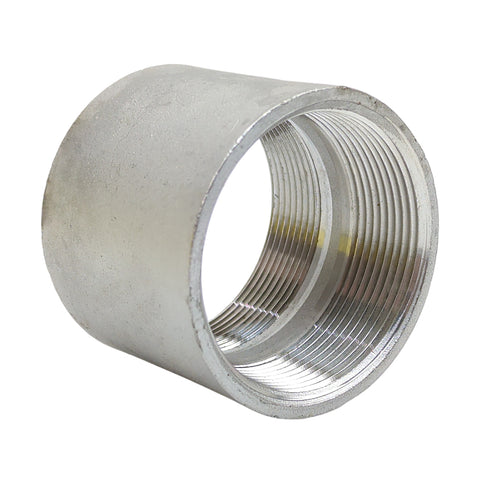 Midland Metal 62-418B 62418B Stainless Steel 2” NPT Female Machine Coupling Fitting - Second Wind Sales