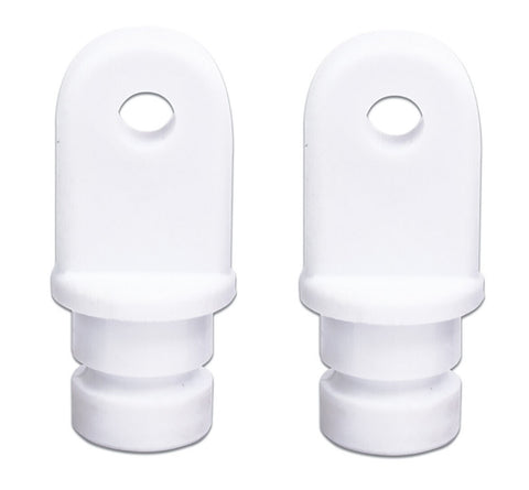 Sea Dog 273176-1 White Nylon Inside Eye End 3/4" Bimini Top Insert Fitting 2-Pack