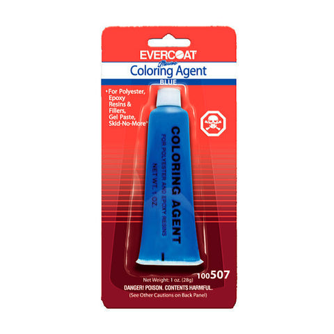 Evercoat 100507 Marine 1 oz Tube Blue Coloring Agent for Polyester and Epoxy Resins - Second Wind Sales