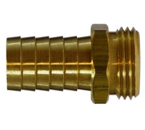 Midland Metal 30-042 30042 Brass 3/4" Hose Barb X 3/4" GHT Male End Only Adapter Fitting