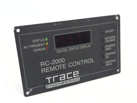 Xantrex Trace RC-2000 Digital Voltmeter Remote Control Panel for U2512 Series Inverter